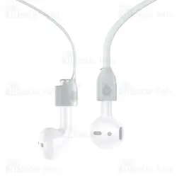 بند نگهدارنده اپل ایرپاد بیسوس Baseus ARAPPOD-BGY Fluorescent Ring Sports Silicone Lanyard Sleeve