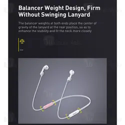 بند نگهدارنده اپل ایرپاد بیسوس Baseus ARAPPOD-BGY Fluorescent Ring Sports Silicone Lanyard Sleeve