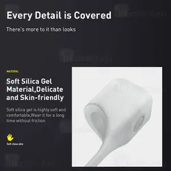 بند نگهدارنده اپل ایرپاد بیسوس Baseus ARAPPOD-BGY Fluorescent Ring Sports Silicone Lanyard Sleeve