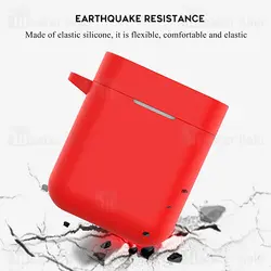 کاور محافظ سیلیکونی شیائومی Xiaomi Mi Air True / Mi True Earphones Lite TWSEJ03WM همراه با قلاب آویز