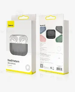 کاور محافظ سیلیکونی ایرپاد پرو بیسوس Baseus Shell Pattern Silica Gel Case WIAPPOD-BK