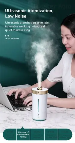 دستگاه بخور سرد و رطوبت ساز بیسوس Baseus Whale Car And Home Humidifier DHJY-02