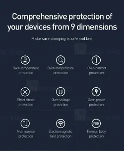 شارژر وایرلس بیسوس Baseus Smart 3in1 WX3IN1-B01 / C01 شارژ گوشی و اپل واچ و ایرپاد توان 18 وات