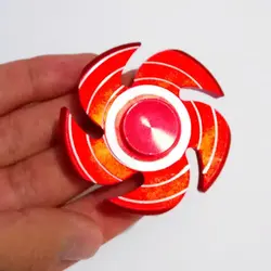 اسپینر فلزی طرح چرخ رنگی Fidget Spinner Metal Wheel Red