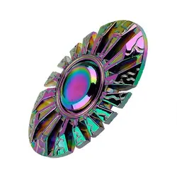 اسپینر فلزی طرح سپر رنگین کمانی Fidget Spinner Shield Rainbow