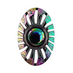 اسپینر فلزی طرح سپر رنگین کمانی Fidget Spinner Shield Rainbow