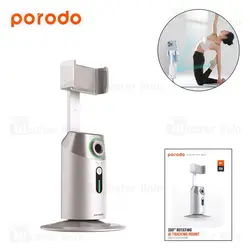 گیمبال و استبلایزر موبایل پرودو Porodo 360 Rotating AI Tracking Mount PD-GAIFTGR با تشخیص حرکت