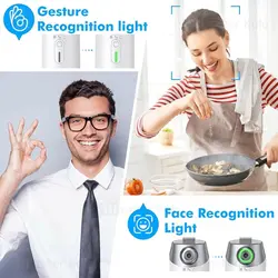 گیمبال و استبلایزر موبایل پرودو Porodo 360 Rotating AI Tracking Mount PD-GAIFTGR با تشخیص حرکت