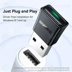 دانگل بلوتوث USB ورژن 5.3 بیسوس Baseus Wireless Adaptors BA07 ZJBA010001 