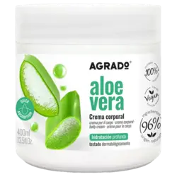کرم بدن آلوئه ورا آگرادو | Agrado Aloe Vera Body Cream 400ml - فروشگاه ناو فور یو