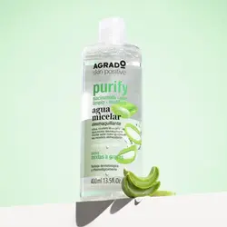 میسلار پاک کننده آرایش آلوئه ورا آگرادو | Agrado Purify Micellar Water Make-up Remover 400ml - فروشگاه ناو فور یو