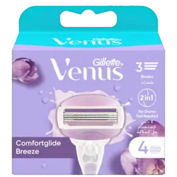یدک ژیلت ونوس بریز 4 عددی | Comfortglide Breeze Refills - فروشگاه ناو فور یو