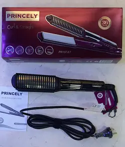 اتو موی بخار دار پرنسلی مدل Princely Hair Iron PR157ATبا گارانتی معتبر