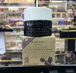 ماسک و اسکراب فعال کننده قهوه کیوشی KUESHI COFFEE ACTIVATING MASK SCRUB حجم 50میل
