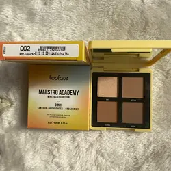 پالت کانتور هایلاتر 4رنگ تاپ فیسTOPFACE MAESTRO ACADEMY MINERALIST CONTOUR SCULPT 3 IN 1
