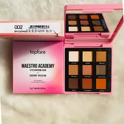 پالت سایه 9 رنگ تاپ فیسTOPFASE MAESTRO ACADEMY EYESHADOW BAR CHERRY PASSION