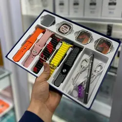 پک 3 ساعت هوشمند + 13 بند + ذکر شمار + خودکار مدل Smart Watch Y200