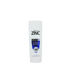 شامپو ضد شوره مو زینک clean active عصاره نمک دریا حجم 340 میل