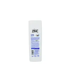 شامپو ضد شوره مو زینک clean active عصاره نمک دریا حجم 340 میل
