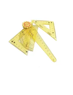 ست خط کش ،نقاله و گونیا ژله ای frog مدل TY-1102