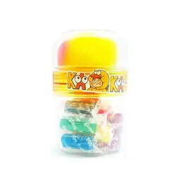 خمیر بازی 12 رنگ سطلی مدل فیجت دار