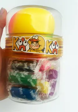 خمیر بازی 12 رنگ سطلی مدل فیجت دار