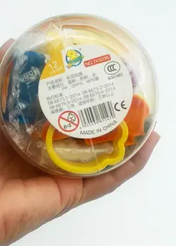 خمیر بازی 12 رنگ سطلی مدل فیجت دار