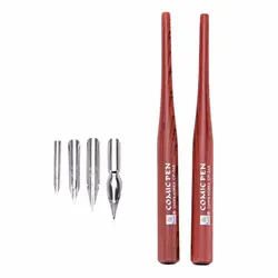 ست قلم فلزی 4 نوک مخصوص خوشنویسی