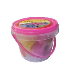 شن جادویی سطلی دونه دونه همراه با قالب های متنوع 328 گرمی