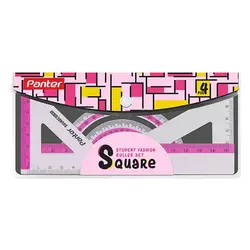 ست ۴ تکه خط کش و نقاله فلزی ۱۹۲۱ پنتر