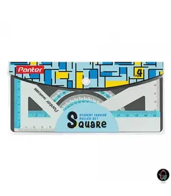 ست ۴ تکه خط کش و نقاله فلزی ۱۹۲۱ پنتر