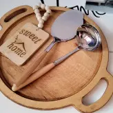 کفگیر و ملاقه چوبی (باهم)