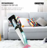 جارو شارژی جیپاس GEEPAS GVC19015UK ا Geepas Cordless Handheld Vacuum Cleaner