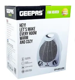 هیتر فن دار جیپاس (بخاری برقی) مدل GFH9518N رنگ سفید