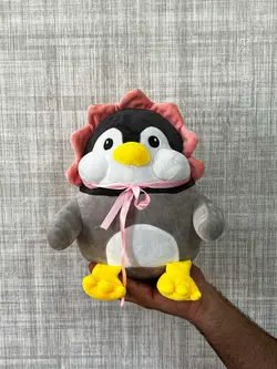 عروسک پنگوئن کلاه دار