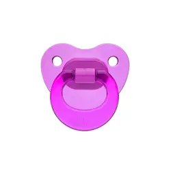 (Wee Care-P109)- پستانک ارتودنسی شفاف ساده وی کر مدل fancy سایز 3