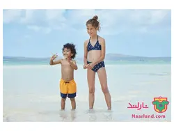 مایو دو تکه پپرتس سرمه ای طرح آناناس