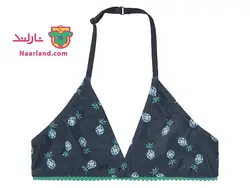 مایو دو تکه پپرتس سرمه ای طرح آناناس