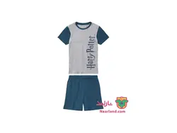 ست تیشرت شلوارک پسرانه سری هری پاتر ، آبی نفتی