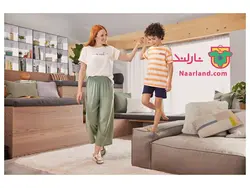 تیشرت نخی پسرانه لوپیلو (Lupilu) راه راه گلبهی سفید