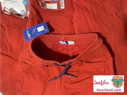شلوار کتان شش جیب پسرانه لوپیلو رنگ آجری