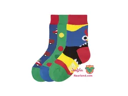 پک ۳ عددی جوراب FUN SOCKS آلمان جعبه طرح ماشین