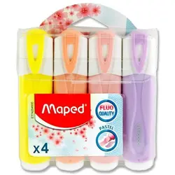 ماژیک هایلایتر پاستلی مپد Maped بسته 4 رنگ