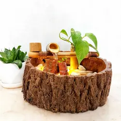 آبنمای رومیزی طرح درخت سرو(تنه ی درخت) - گالری لیگنین آبنمای خانگی فنگشویی طرح تنه ی درخت