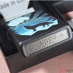 زیپو اصل کد 29864 - Wolf and moon design | ام زیپ
