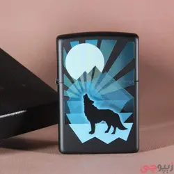 زیپو اصل کد 29864 - Wolf and moon design | ام زیپ