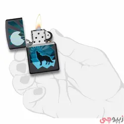 زیپو اصل کد 29864 - Wolf and moon design | ام زیپ
