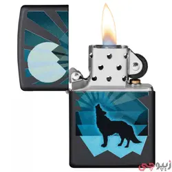 زیپو اصل کد 29864 - Wolf and moon design | ام زیپ