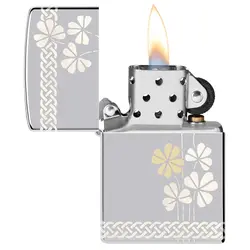 فندک زیپو اصل کد 48586 - Original Zippo Clover Design | ام زیپ