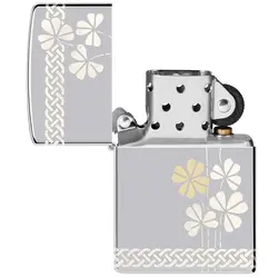 فندک زیپو اصل کد 48586 - Original Zippo Clover Design | ام زیپ
